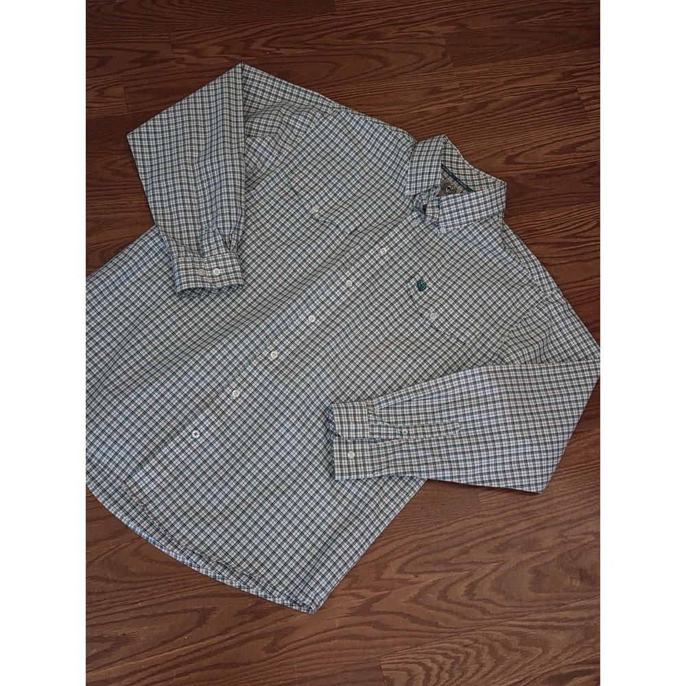 Cinch Mens Green Purple Plaid Long Sleeve Western Button Down Shirt MTW1107123 M